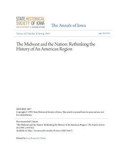 The Midwest and the Nation: Rethinking the History of An American