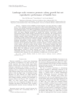 Landscape-scale resources promote colony growth but not