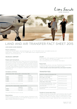 LAND AND AIR TRANSFER FACT SHEET 2015