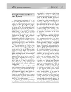 Finding the Real Cause of Shaken Baby Syndrome