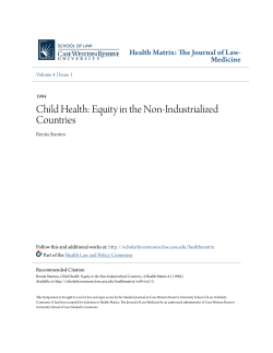 Child Health: Equity in the Non