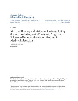 Mirrors of Heresy and Visions of Holiness