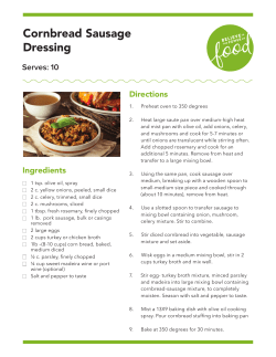 Cornbread Sausage Dressing