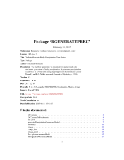 Package `RGENERATEPREC`