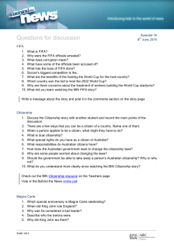 Questions for discussion