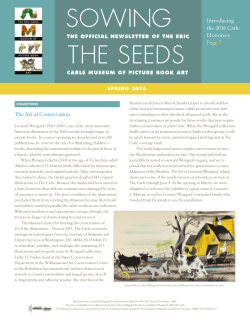 sowing the seeds - Eric Carle Museum of Picture Book Art
