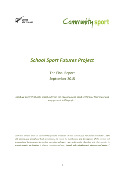 School Sport Futures Project here