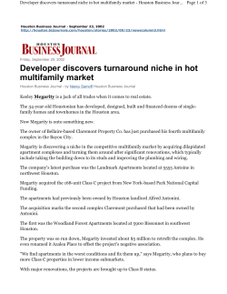 Business Journal Article