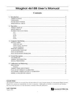 Model 4618B User`s Manual