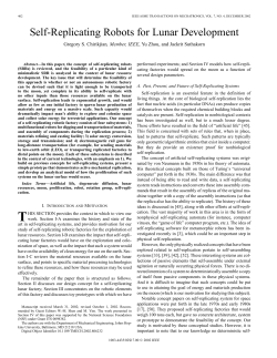 Self-replicating robots for lunar development