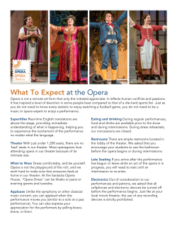 Opera Basics Guide