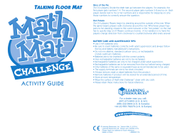 Slice of the Pie (For 2-4 players) Divide the Math Mat up between