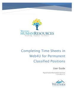 Approving Timesheets on Web4U as a Superuser