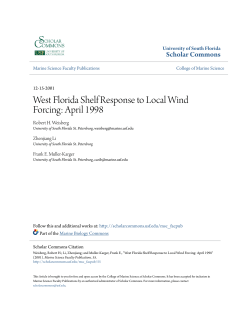 West Florida Shelf Response to Local Wind Forcing