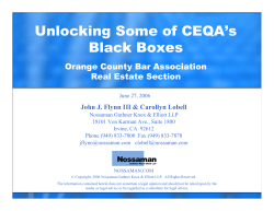 Unlocking Some of CEQA`s Black Boxes