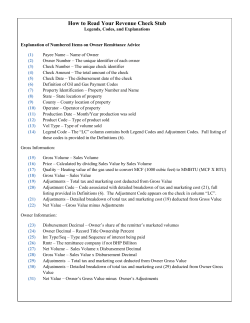 How to Read Your Revenue Check Stub