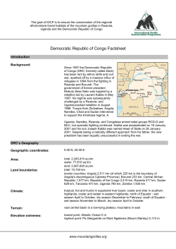 Democratic Republic of Congo Factsheet