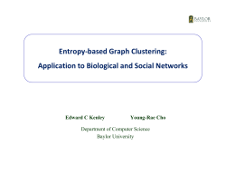 Entropy-based Graph Clustering