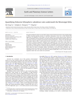 Quantifying Holocene lithospheric subsidence