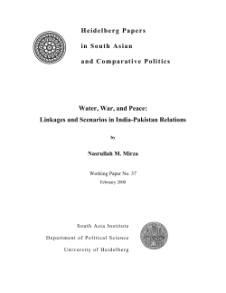 Heidelberg Papers in South Asian and