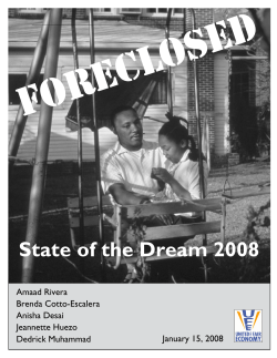 State of the Dream 2008 - United for a Fair Economy