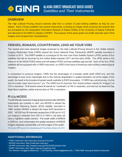 Satellites and their Instruments - Geographic Information Network of