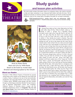 A Year with Frog and Toad - Study Guide
