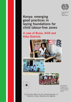 Kenya: emerging good practices in laying foundations for child