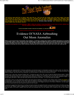 The Apollo Hoax - Center for Astrophysics and Space Astronomy
