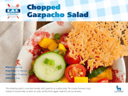 Chile-Dusted Zucchini Chips Chopped Gazpacho Salad