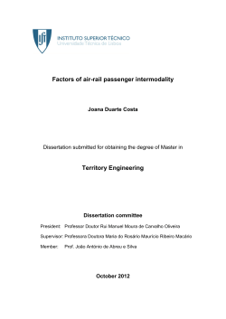 Factors of air-rail passenger intermodality