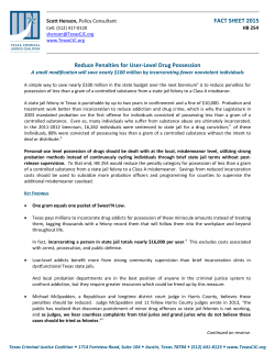 Fact Sheet: HB 254 (&ldquo;Trace&rdquo; Drug Decriminalization)
