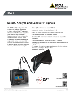 INTERFERENCE AND DIRECTION ANALYZER IDA-3106