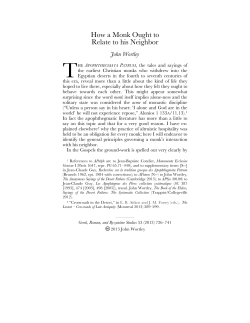 How a Monk Ought to Relate to his Neighbor