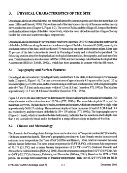 3. PHYSICAL CHARACTERISTICS OF THE SITE