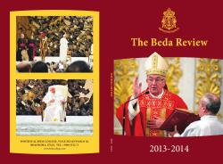 2014 Beda Review - Pontifical Beda College