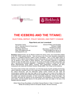THE ICEBERG AND THE TITANIC: