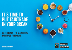 Churches Fairtrade Fortnight ideas and materials
