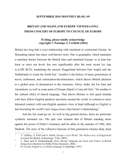 Monthly Blog 69 - Penelope J Corfield Blog