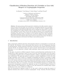 Classification of Boolean Functions of 6