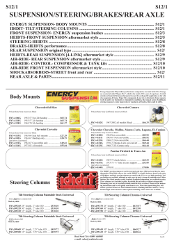 suspension/steering/brakes/rear axle