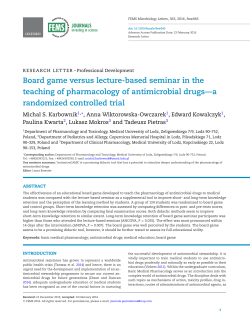 Board game versus lecture-based seminar in the teaching of