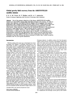 Global gravity field recovery from the ARISTOTELES satellite mission