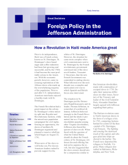 Foreign Policy in the Jefferson Administration