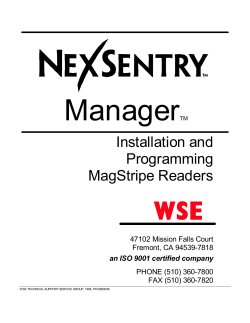 Installation and Programming MagStripe Readers