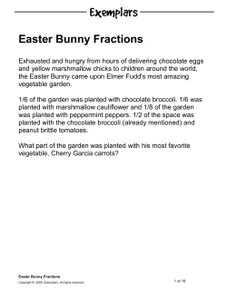 Easter Bunny Fractions