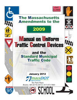 MassDOT Highway Division January 2012