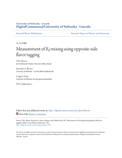 Measurement of Bd mixing using opposite
