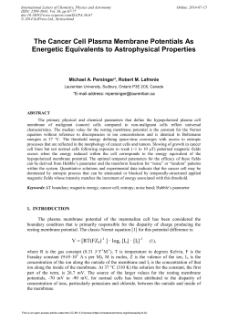 The Cancer Cell Plasma Membrane Potentials As Energetic