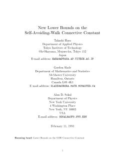 New Lower Bounds on the Self-Avoiding